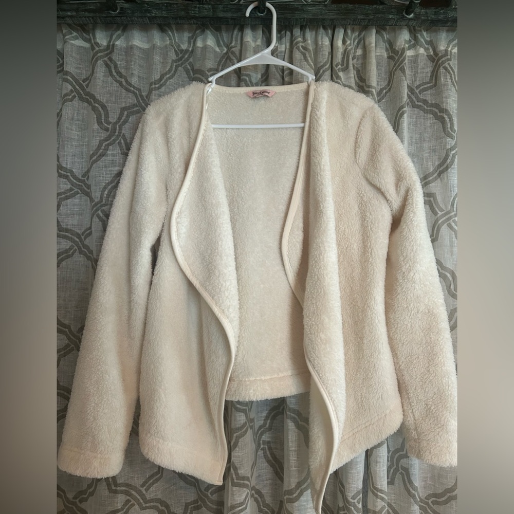 Juicy Couture Sherpa open cardigan jacket